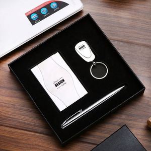 <b>Personalized</b> Gift Set: Engraved Pen, <b>Keychain</b> & Card Holder - Promotional Business Gifts for Corporate Branding - Product Image 1