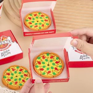 Borrador de <span class=keywords><strong>Pizza</strong></span> 3D de Estilo Moderno, Mini Borrador de Goma Suave, Artículo de Papelería Novedoso para Niños, Útiles Escolares - Product Image 3