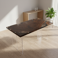 Table basse extensible en bois de noyer américain, meubles de salon, design moderne, style européen, prix de gros