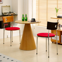 Table de négociation de luxe nordique, table basse ronde moderne et minimaliste pour hôtel, maison, petite unité, balcon, loisirs