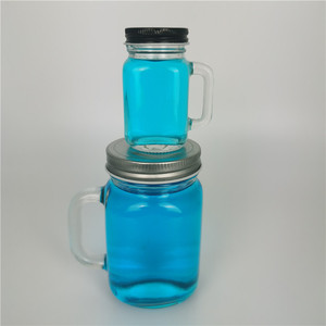 Bocaux en verre Mason <span class=keywords><strong>avec</strong></span> poignées 2022, 50 ml, 120 ml, 250 ml, bocaux en verre Mason, bocaux à boire en verre Mason <span class=keywords><strong>avec</strong></span> couvercle et poignée - Product Image 2