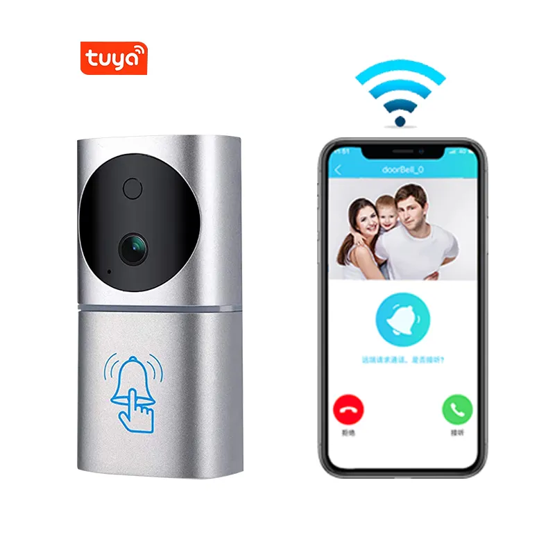 Wholesale Suppliers Tuya Smart Wifi Pir Monitor Intercom Anti Theft Wireless Video Doorbell Camera With Night Vision Door Phone