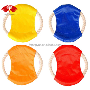 Juguetes Voladores para Perros <span class=keywords><strong>de</strong></span> Tela Resistente con Logotipo Personalizado Promocional <span class=keywords><strong>de</strong></span> Alta Calidad 2026, Cuerda <span class=keywords><strong>de</strong></span> Algodón Tejida, Tamaño Pequeño - Product Image 1