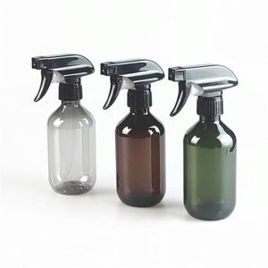 Best Selling 300ML 400ML 500ML Squeeze Spray PET <b>Bottle</b> Colorful Round Shoulder Boston <b>Bottle</b> With Square Trigger Pump - Product Image 5