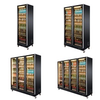 9-Congélateur vertical de luxe en fer simple face direct d'usine pour présentoir de boissons alcoolisées et de boissons Refroidisseur de boissons cola