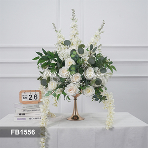DKB Handmade <b>Flower</b> Ball Indian Wedding Decoration Green White Rose Centerpiece <b>Flower</b> Ball for Wedding Decoration - Product Image 3