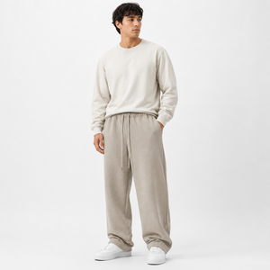 Pantalones Deportivos Personalizados al por Mayor, Diseño OEM/ODM, Fabricante, Impresión, 440 Gramos, Mezcla de Algodón y Poliéster Pesado - Product Image 3
