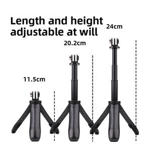 Takenoken Support de Téléphone Mobile Portable Extension Pole Mini Trépied <span class=keywords><strong>Selfie</strong></span> <span class=keywords><strong>Stick</strong></span> avec Adaptateur 1/4 pour Go Pro Action Cameras Vlog - Product Image 3