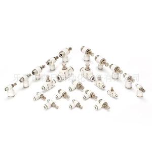 Nouveau connecteur pneumatique blanc du fabricant PU4 à connexion rapide, tuyau PE8 à raccordement rapide, réducteur PM6, déflecteur LSA10, réducteur PG1210, taille de tube 8 mm - Product Image 1