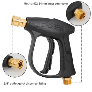 1/4 Pressure Car Washer With Spray Nozzles Foam Lance Cleaning Tools Spray Gun Set