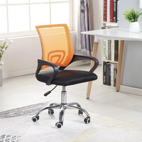 Vente en gros de chaise d'ordinateur de bureau moderne chaise de bureau ergonomique en maille pivotante en tissu