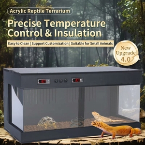 Terrario de PVC de 38 Galones para Reptiles, Jaula para Serpientes con Termostato Inteligente Dual, Tanque para Dragones Barbudos, Casa Grande para Lagartos y Tortugas, OEM - Product Image 1