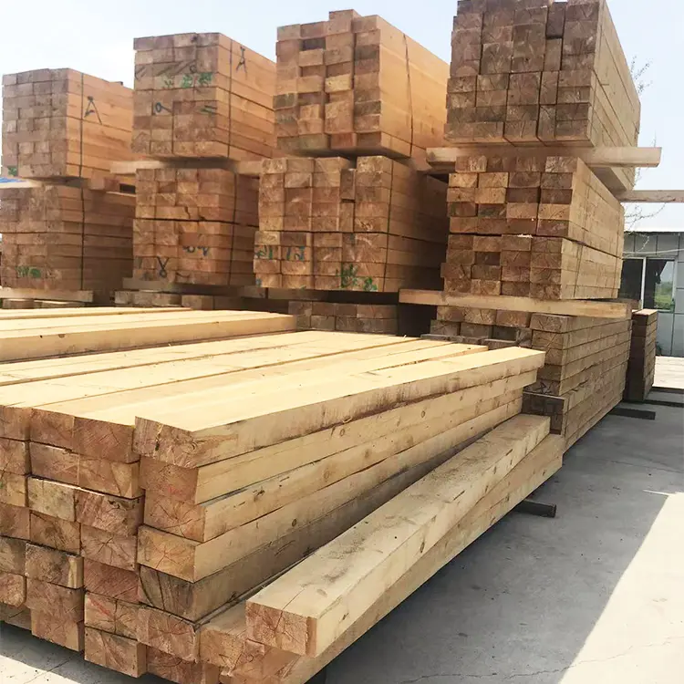 Hot Sale Sleeper Wooden Sleeper Manufacturer New Log Timber Wood For Railway