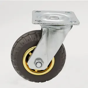 Putar Pelat Atas Industri Caster Wheel 6 Inch Tugas Berat Kastor Roda Troli