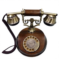 Téléphone rotatif rétro antique, téléphone de bureau vintage Bluetooth, téléphone à cadran ancien, décoration artistique pour la maison et cadeau pour les collectionneurs