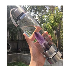 Gobelet isotherme écologique en borosilicate à double paroi avec couvercle, 500 ml, pour eau bouillante, compatible lave-<span class=keywords><strong>vaisselle</strong></span>, personnalisable Pantone - Product Image 1