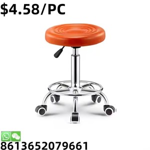Tabouret mobile de médecin à roulettes, chaise de bar pivotante pour salon, vente chaude - Product Image 5