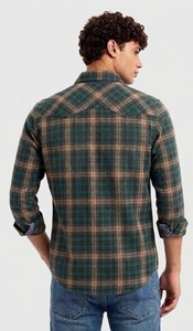 Men Cotton Oxford Checked Shirt Slim Fit Casual Formal Long Sleeve Export Quality Wholesale Apparel - Product Image 2