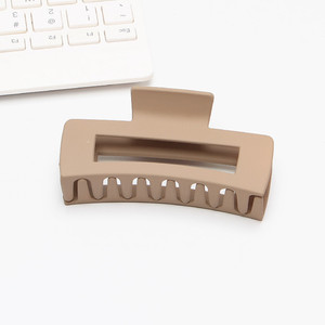 Handgemachte einfache quadratische Kiel Klaue Haarnadel Set neue Kunststoff Frosted Shark Clip Harz Material angepasst - Product Image 4