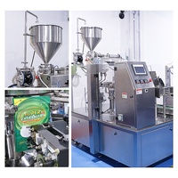 Ce Automatische Roterende Opstaande Zak Verpakking 100Ml 500Ml Vloeibare Fruitdrank Afdichting Doypack Mylar Zak Sap Vulmachines