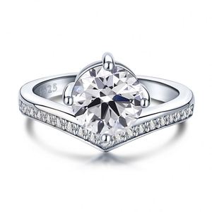 Anillos a juego Dylam de plata para boda, anillo de compromiso estilo Cenicienta, los más caros del mundo y de tamaño pequeño. - Product Image 1