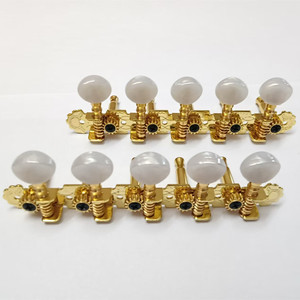 Juego <span class=keywords><strong>de</strong></span> Clavijas <span class=keywords><strong>de</strong></span> Afinación para <span class=keywords><strong>Mandolina</strong></span> <span class=keywords><strong>de</strong></span> 10 Cuerdas, Modelo 5R5L, con Herrajes Chapados en Oro - Product Image 4