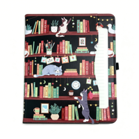 Étui pour tablette en cuir PU personnalisé JFG 10,5/12,9 pouces iPad Air 3 2017/2019 Housse folio rotative à 360 degrés Porte-crayon Design PC