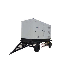 Générateur diesel silencieux de type remorque 250 KVA avec réservoir de carburant et ATS pour <span class=keywords><strong>chantier</strong></span> de construction - Product Image 2