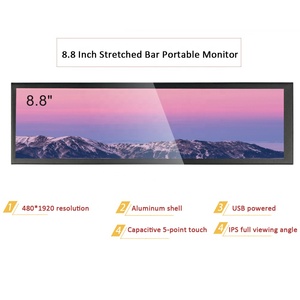8.8&quot; Capacitive Touch 480x1920 Long Strip Portable <strong>Monitor</strong> Stretched Bar <strong>LCD</strong> Second Screen <strong>USB</strong> Aida64 Sub <strong>Display</strong> CPU GPU HD-MI - Product Image 2