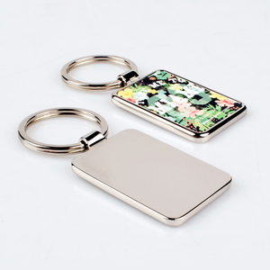 Qualisub Móc Khóa Trống Móc Khóa Kim Loại Thăng Hoa Trống Hình Chữ Nhật Để In Tùy Chỉnh - Product Image 3