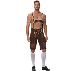 Vente flash : Costume d'Oktoberfest allemand pour <span class=keywords><strong>homme</strong></span>, combinaison COS, <span class=keywords><strong>tenue</strong></span> pour festival <span class=keywords><strong>de</strong></span> <span class=keywords><strong>la</strong></span> bière, Halloween - Product Image 4