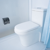 Cabine de douche tout-en-un au design simple, unité de salle de bain préfabriquée modulaire complète