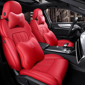 Alta Calidad 360 °   Funda de Asiento de Cuero Nappa de Protección Total para 5 Plazas, Cojín para Asiento de Coche para <span class=keywords><strong>Audi</strong></span> A6l - Product Image 4