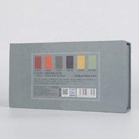 100% biodégradable cosmétique expédition boîte de papier cadeau conception pliante pour vernis à ongles bouteille d'huile mat stratification impression manipulation