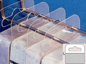 Nhựa Tự Dính Treo Tab Euro Lỗ Treo Tab Móc Áo Các Tông Đóng Gói Siêu Thị Bao Bì Snap Hiển Thị Vớ Móc - Product Image 6