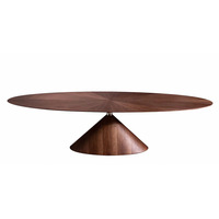 Table de salle à manger en bois massif, design italien, style minimaliste, pour villa, maison d'hôtes ou bureau, assemblée, modèle Internet Celebrity