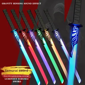 <span class=keywords><strong>Sabre</strong></span> Lumineux Étoile Scintillante à Effets Sonores et Lumières Fluides Multicolores, Jouet Cadeau pour Garçons, Vente en Gros - Product Image 2