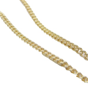 Vente en gros de chaînes gourmettes en laiton plaqué or 24 carats pour la fabrication de bijoux - Product Image 1