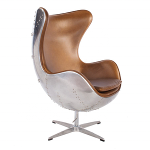 <span class=keywords><strong>Fauteuil</strong></span> <span class=keywords><strong>aviateur</strong></span> classique du milieu du siècle en aluminium, style rétro, <span class=keywords><strong>fauteuil</strong></span> pivotant inclinable, industriel, en cuir véritable, <span class=keywords><strong>fauteuil</strong></span> œuf - Product Image 6