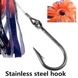 Gara grande 6.5 pollici pesca pesca Trolling esche gonne calamari in resina testa di polpo <span class=keywords><strong>calamaro</strong></span> <span class=keywords><strong>silicone</strong></span> Marlin tonno acqua salata Wahoo - Product Image 3