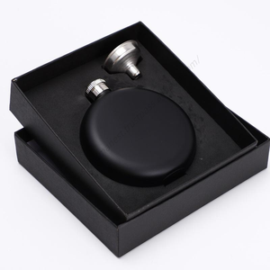 Venta al por mayor LMK183 Mini botella portátil redonda de 5oz, de acero inoxidable, con tapa de diamantes de imitación, para whisky, con diseño colorido, para llevar en la cadera - Product Image 5