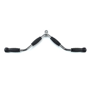 Accessoire de câble de gym en forme de V, <span class=keywords><strong>barre</strong></span> de curl biceps rotative multi-exercices, <span class=keywords><strong>barre</strong></span> de press down <span class=keywords><strong>triceps</strong></span> - Product Image 2