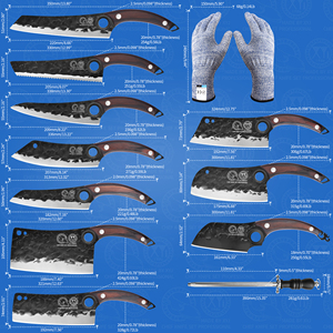Juego de <span class=keywords><strong>Cuchillos</strong></span> de Chef con Hoja Recubierta de Capa Negra Antioxidante, <span class=keywords><strong>Cuchillos</strong></span> para Cortar Carne, con Bolsa de Transporte Oxford Portátil - Product Image 3