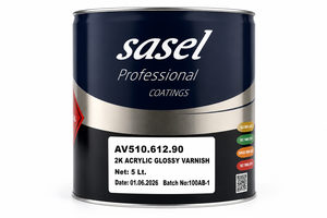 2K Acrylic Glossy Varnish 5L - Non-Yellowing High Gloss Polyurethane Clear Coat for Auto & Industrial Machinery - Made In Turkey - Product Image 3