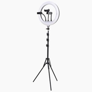 Anneau lumineux LED de 13 pouces réglable avec support de téléphone pour la photographie, le streaming vidéo, l'enregistrement et les réunions Zoom - Product Image 4