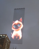 Écran LED volant pour drone, écran LED flexible transparent, affichage publicitaire extérieur pour les discours publics