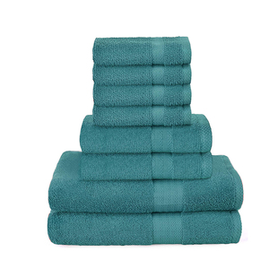 Luxury 100% Cotton Woven Hotel-Grade 8-Piece Bath Towel Eco-Friendly Quick Dry Ultra Soft Absorbent Customizable Logo for - Product Image 5