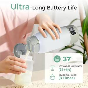 휴대용 100도 무선 우유 워머 USB 소형 보틀 워머 아기용 여행 필수품 - Product Image 3