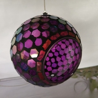 Décoration extérieure faite à la main verre mosaïque craquelé fenêtre suspendue mangeoire à oiseaux Patch mangeoire à oiseaux