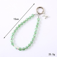 Accessoire de décoration créatif pour téléphone : Pendentif en perles de cristal fait main, style luxe léger, polyvalent, pour coque de téléphone et porte-clés